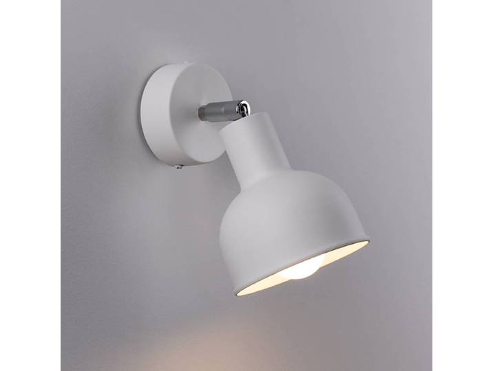 Wandstrahler Elba SOLLUX LIGHTING, dimmbar, weiß / opal, für Flurbereich, Metall