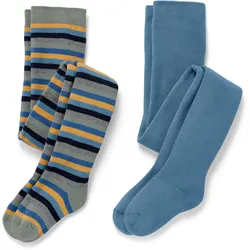 Tchibo - 2 Kinder-Thermostrumpfhosen - Kinder - Gr. 98/104 - blau