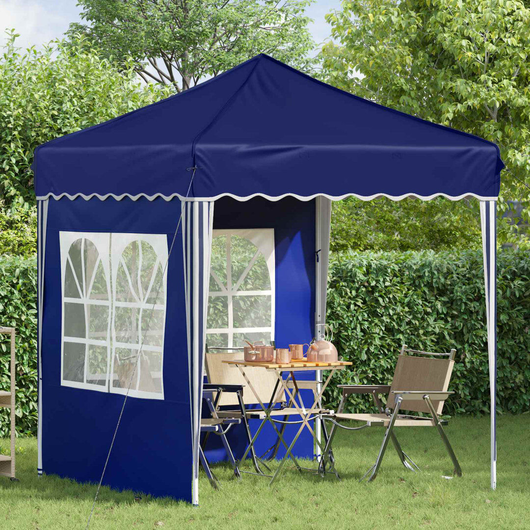 Vidaxl Pop-Up Party Tent Oxford Fabric Canopy Event Shelter Outdoor Gazebo Blue 195cm W x 195cm D