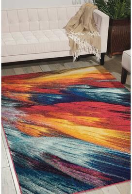 Nourison Celestial Abstract Colorful Area Rug
