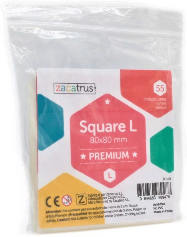 Protège-cartes Square Large Premium 80x80mm - Zacatrus