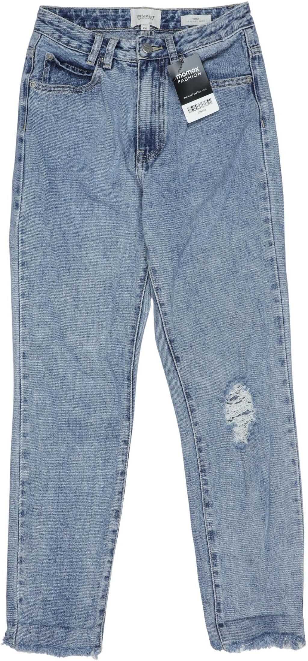 insight Damen Jeans, Hellblau, Gr. W24, Baumwolle - Second Hand