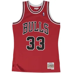 Mitchell & Ness, Herren, Fussballtrikot, Swingman Jersey Chicago Bulls 199798 Scottie Pippen (L), Rot