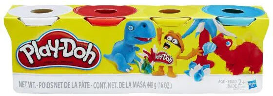 Play-Doh 4-Pack - Assortment of colours - 1 pack selected at random
