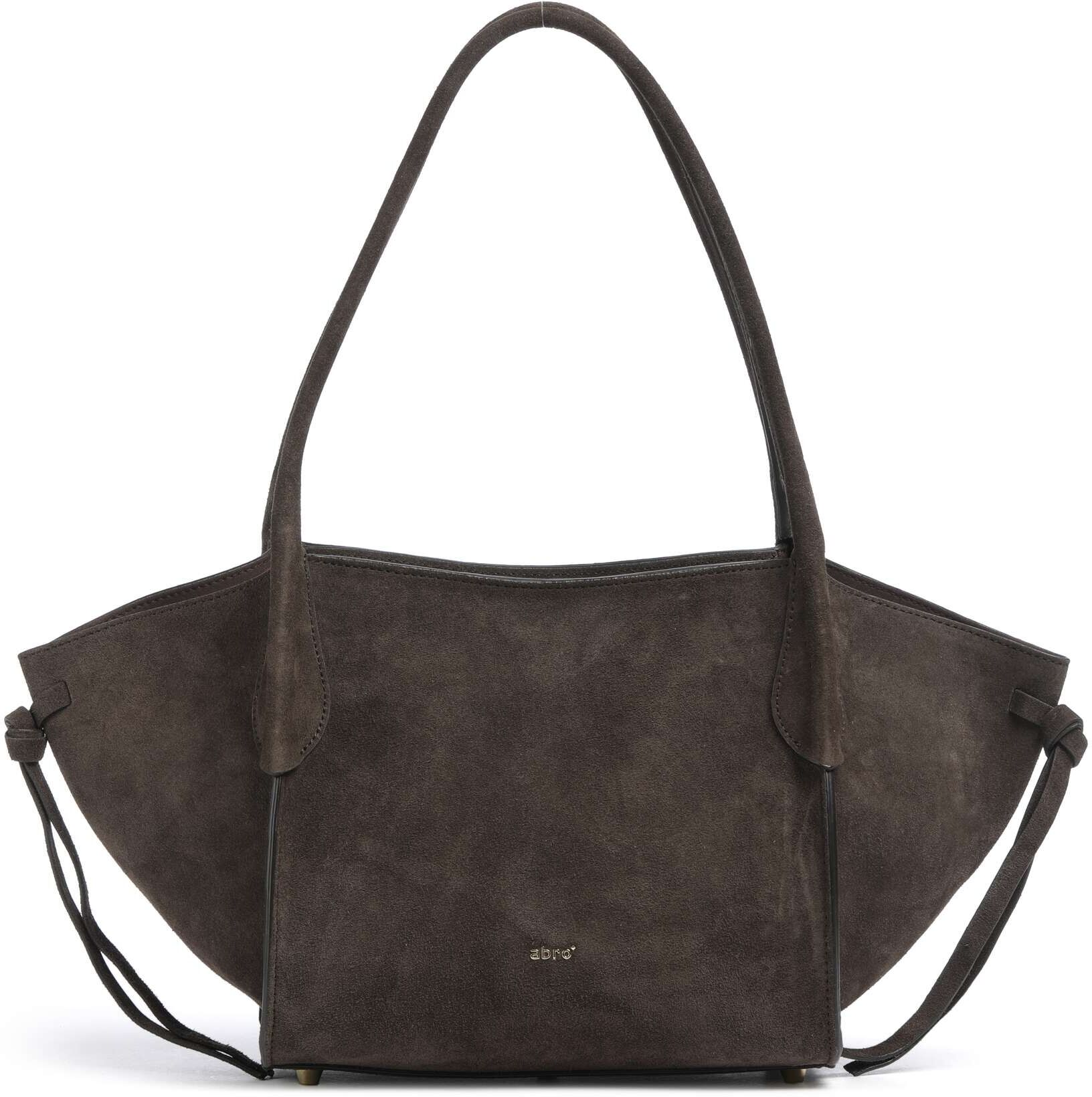 Abro Suede Vibe Small Schultertasche aus Leder, braun