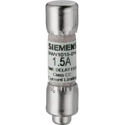 Siemens, Sicherung, SENTRON Zylindersicherungseinsatz Class CC A träge Un AC (6 A)