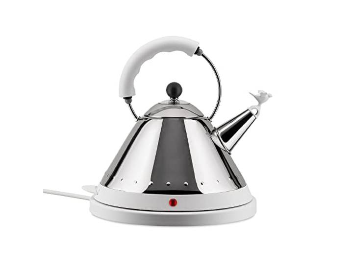 Alessi MG32 W Wasserkessel aus Edelstahl, weiß