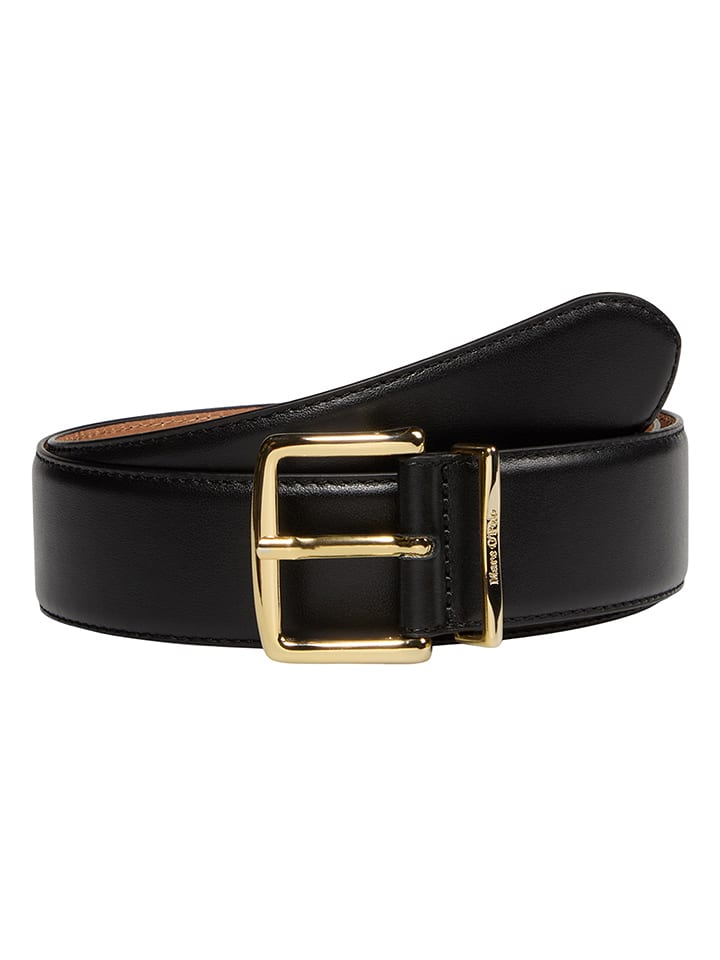 Marc O´Polo Leder-Gürtel in Schwarz - 80