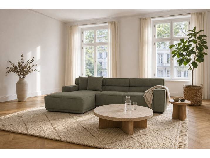 foamnova Ecksofa Umea, grosszügige Sitzfläche, Maße B 280 × T 170 × H 78 cm, Sitzbreite 224 cm, Liegetiefe bis 170 cm zum Ausstrecken