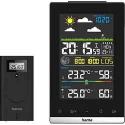 HAMA 222239 WETTERSTATION JAMAIKA, SCHWARZ Wetterstation