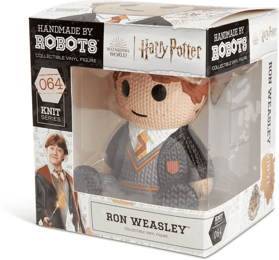 Ron Weasley Collectible Vinyl Figure, Gryffindor-coloured, Handmade by Robots