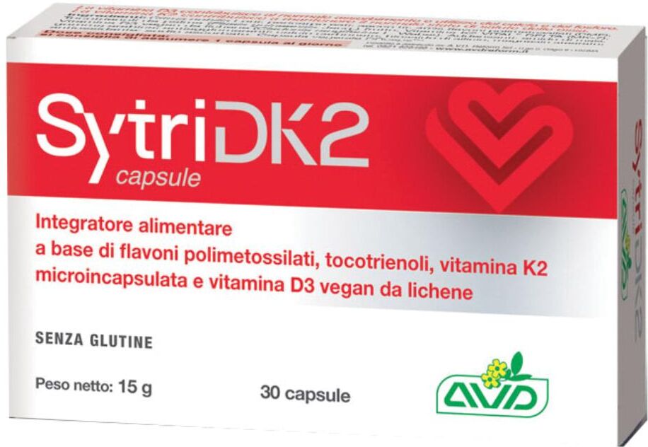A.V.D. REFORM Srl SytriDK2 30CPS – Integratore per Cuore, Ossa e Circolazione