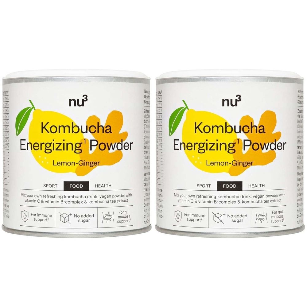 nu3 Kombucha Energizing Powder x2 2x150 g Pulver