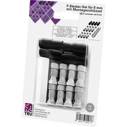 TRU COMPONENTS TC-6936308 F-Stecker mit Knickschutztülle Anschlüsse: F-Stecker Kabel-Durchmesser: 7 mm 1 Set