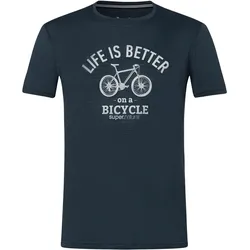Super Natural, Herren, Velotrikot, Better Bike Tee (S), Blau, S