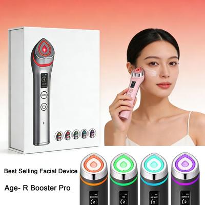 Uplift Picks 6 In 1 Facial Device Skin Therapy Wand With LED Light Care pink