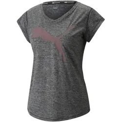 PUMA Train Favorite Heather Cat Trainingsshirt Damen PUMA black heather/filled cat XS