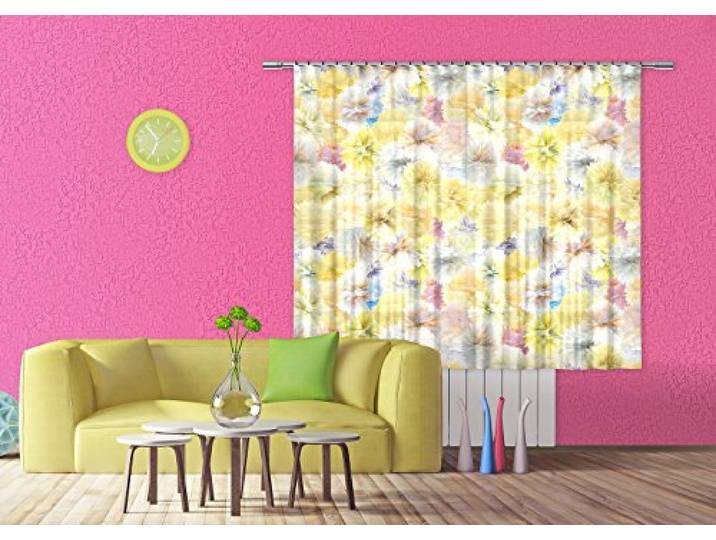 AG Design FCSXL 4808 Rideau\, Light\, 100% PES\, Multicolore\, 180 x 160 cm