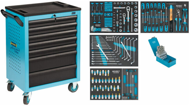 HAZET Servante d'atelier Servante d'atelier 178 N-7 avec 204 outils 178N-7/204 (178N-7/204)