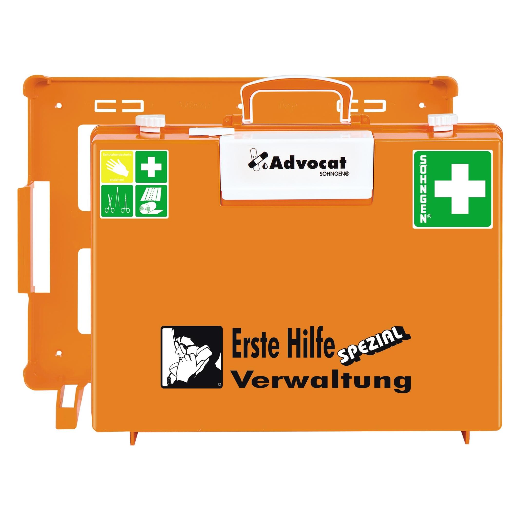 Söhngen Erste Hilfe Koffer Advocat Verwaltung B400xH300xT150ca.mm orange (0367004)