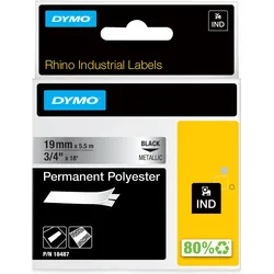 Dymo, Etikettenrolle, Polyesteretiketten (19 mm)