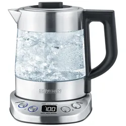 SEVERIN Wasserkocher WK 3473 Deluxe Mini 1,0 l 2200 W silber