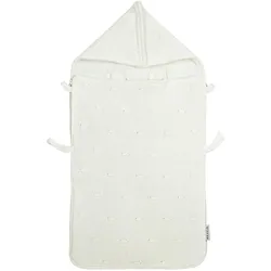 Meyco, Kinderwagen Fusssack, Baby Knots voetenzak - offwhite - 40x82cm