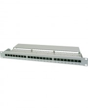 DIGITUS Patch Panel RJ-45 X 24 Grau RAL 7035 1U (DN-91524S)