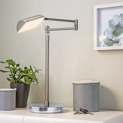 Hell LED-Tischleuchte Graz Alu, Eisen, Stahl & Metall Silber