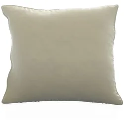 Intirilife 2x Kissenbezug Kissenbezüge aus Samt 40x40 cm in Beige - Bezüge für Sofakissen Zierkissen Couchkissen Dekokissen