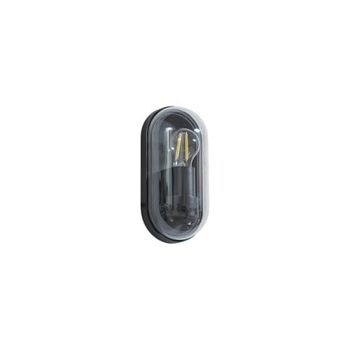 Lucande Serine Wandlamp Buiten - Zwart Aluminium - E27