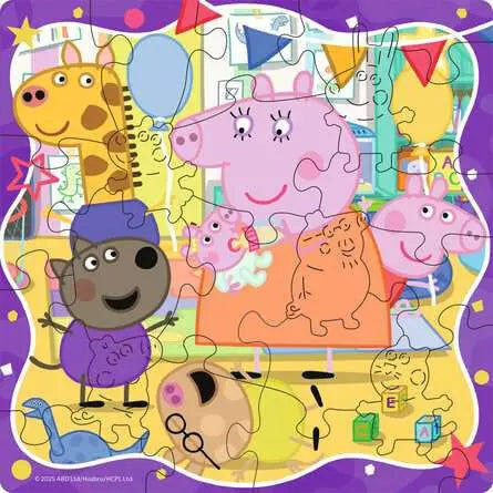 Ravensburger - Peppa Pig, Wooden Puzzle - 22 Pieces Puzzle for Kids
