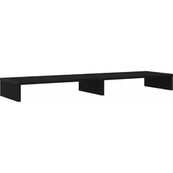 vidaXL Monitorständer Schwarz Eichen-Optik 100x27x10 cm Holzwerkstoff