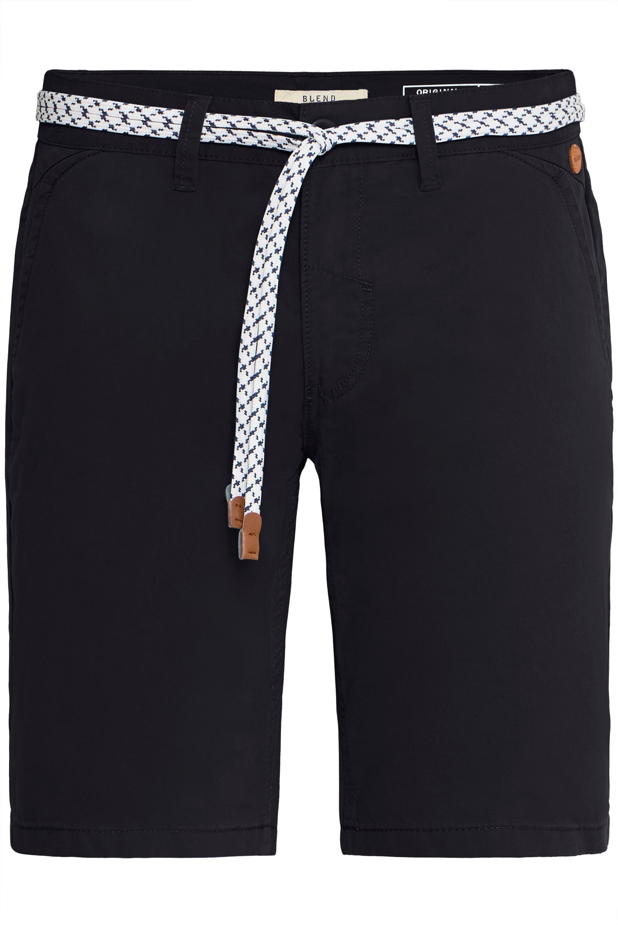 Chinoshorts BLEND "Chinoshorts BHRagna", Herren, Gr. S, N-Gr, schwarz, Obermaterial: 100% Baumwolle CO., Hosen Chinoshorts