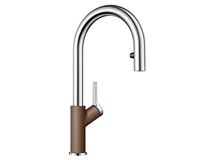 Blanco 521714 CARENA-S Vario, Küchenarmatur, SILGRANIT-Look zweifarbig, muskat/chrom, Hochdruck