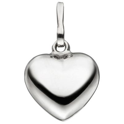 Herzanhänger JOBO "Anhänger Herz", silber (silber 925), Schmuckanhänger, Damen, Silber 925 (Sterlingsilber), 925 Silber