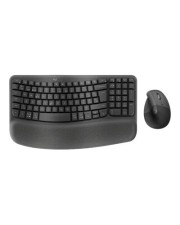 Logitech Wave Keys and Lift Combo Tastatur-und-Maus-Set kabellos Bluetooth LE 2,4 GHz QWERTZ Schweizerisch Graphite (920-013885)