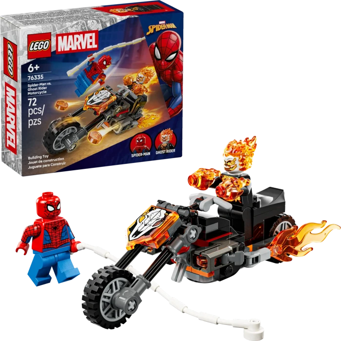 LEGO Super Heroes 76335 Spider-Man vs. Ghost Rider auf seinem Motorrad