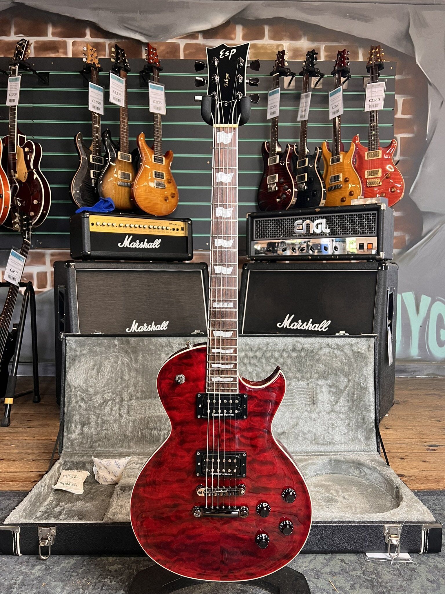 ESP Eclipse-II QM Duncan See-Thru Black Cherry 2012 Electric Guitar   Black Cherry - Refurbished