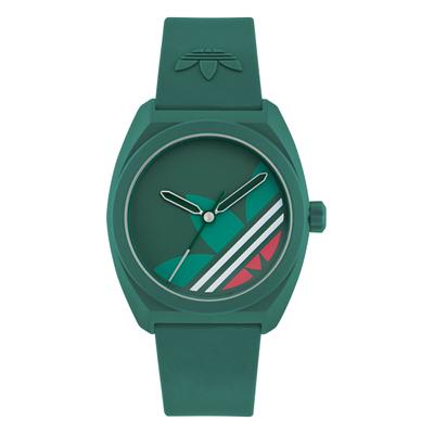 Quarzuhr ADIDAS ORIGINALS "Project Three", grün (grün, grün, grün), Armbanduhren, Herren, grün, Quarzuhr, Armbanduhr, Damenuhr, Herrenuhr, analog