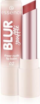 Essence Blur Soufflé bálsamo labial matizante com efeito matificante tom 02 Nude Peach 3 g. Blur Soufflé