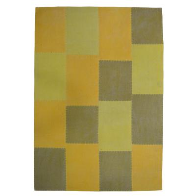 Teppich KAYOOM "Lyrical 110", bunt (multi, gelb), B:160cm H:13mm L:230cm, Baumwolle, Teppiche, Teppich, Handgefertigt, hochwertig verarbeitetes Unikat im Antik-Design