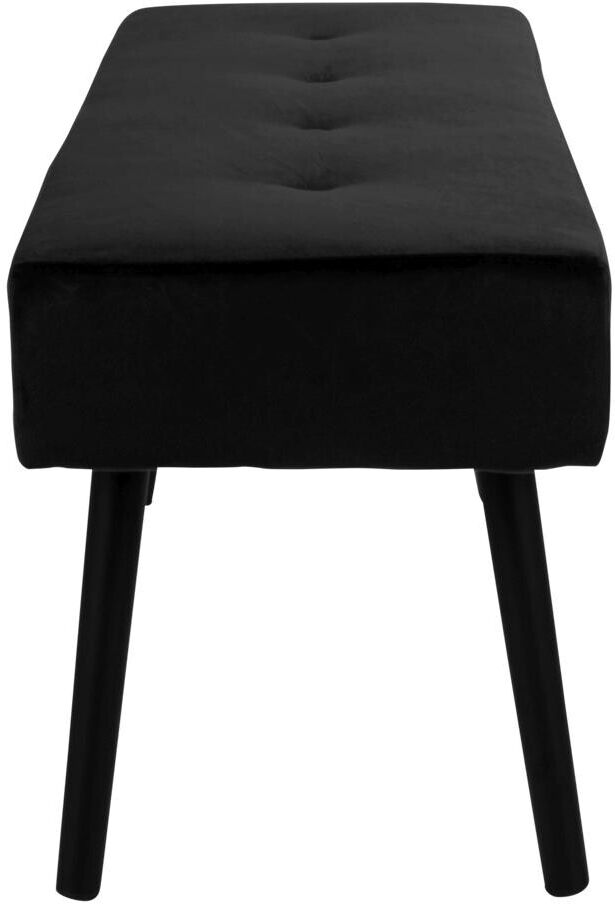 Sitzbank HOUSE NORDIC "Bank Skiby", schwarz, B:100cm H:44cm T:35cm, Sitzbänke, Sitzbank schwarz B/H/T: 100cm x 44cm x 35cm