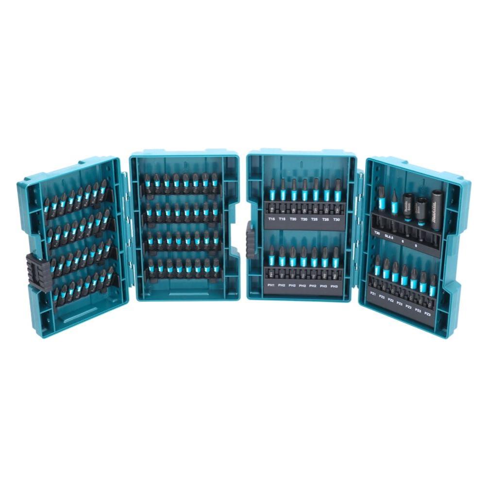Makita Impact Black-Bit-Set (Innensechsrund TX, Kreuz Phillips PH, Kreuz Pozidriv PZ, Schraubschlitz) (E-03109)
