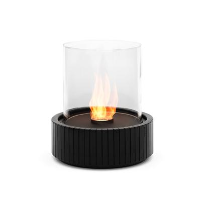 Planika - Lotus Tisch-Biokamin, tragbarer Bioethanol-Kamin mit Commerce-Technologie, zylindrisches Glas