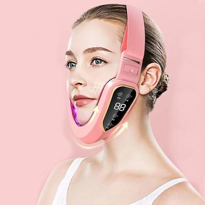 Gesichts Lifting Gerät LED Photon Therapie Gesichtsstraffung Vibration Massager Doppelkinn V Gesichtsform Wangenlifting Gürtel Maschine Valentinstagsgeschenk