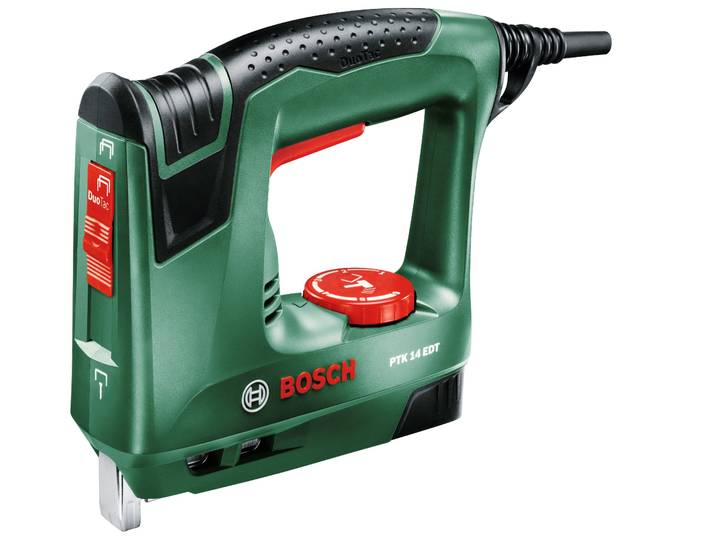 Elektro-Tacker BOSCH HOME & GARDEN PTK 14 EDT , grün (grün, schwarz), Tacker, Elektro-Tacker