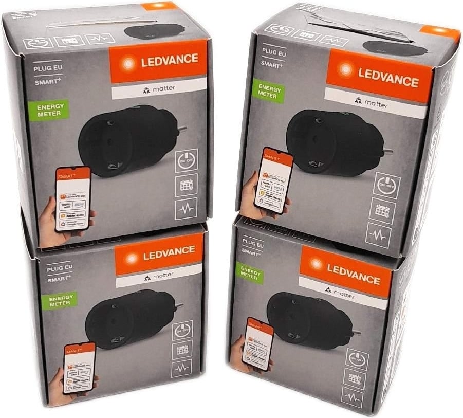 Ledvance SMART+ Indoor Plug Slimme stekker met Matter-ondersteuning via WiFi en Easy Smart Adapter compatible