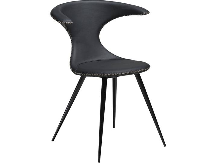 DAN-FORM Stuhl 2er-Set Flair black Leder