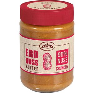Zentis Erdnussbutter crunchy, 90% Erdnussgehalt, vegan, 350 g